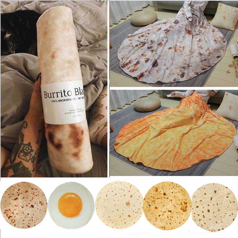 Soft Fleece Tortilla Blanket